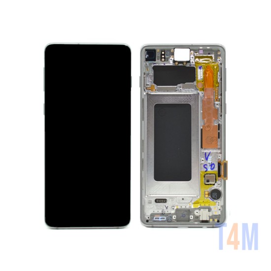 Touch+Display con Frame Samsung Galaxy S10/G973 6,1" Service Pack (GH82-18835G/18850G) Plata